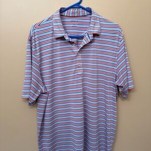 johnnie-O Multicolor Striped Polo Shirt